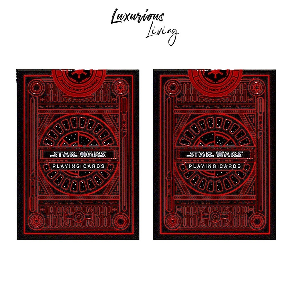 (2) Theory11 Star Wars Dark Side (Red), Playing Cards 2-PACKS